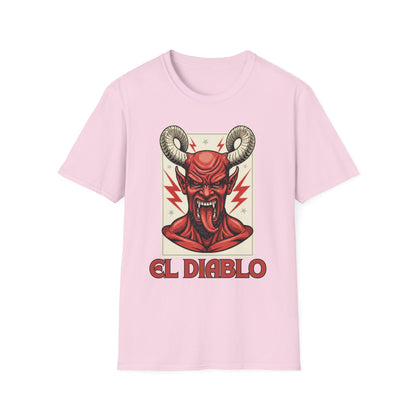 Diablo Graphic T-Shirt - Unisex Softstyle Tee for Music Lovers, Halloween Costume, Unique Gift, Vintage Style, Casual Wear