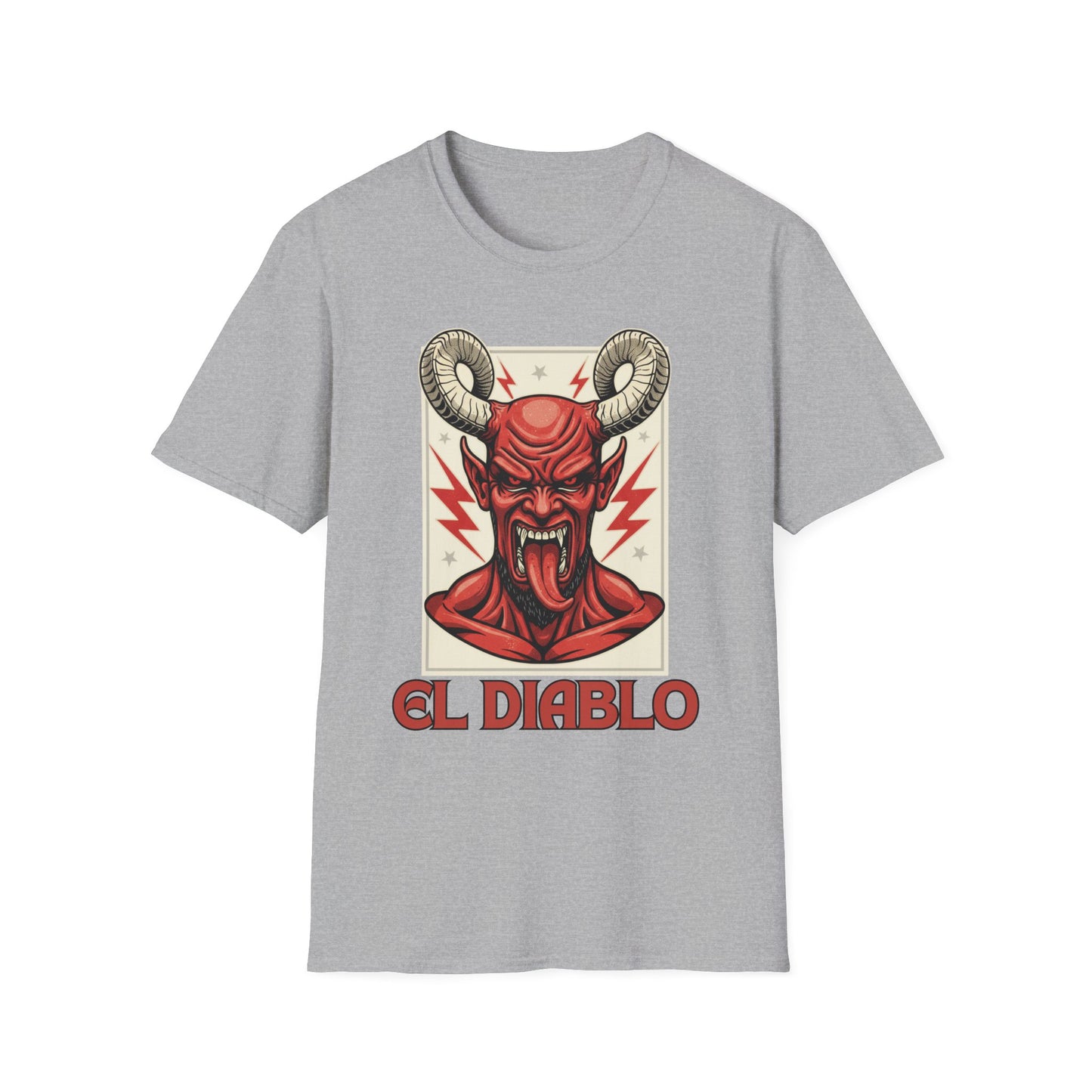 Diablo Graphic T-Shirt - Unisex Softstyle Tee for Music Lovers, Halloween Costume, Unique Gift, Vintage Style, Casual Wear