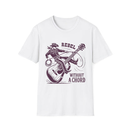 Cool Rebel Without a Chord Graphic Tee, Music Lover Shirt, Gift for Musicians, Casual Fashion, Unique Present for Rock Fans