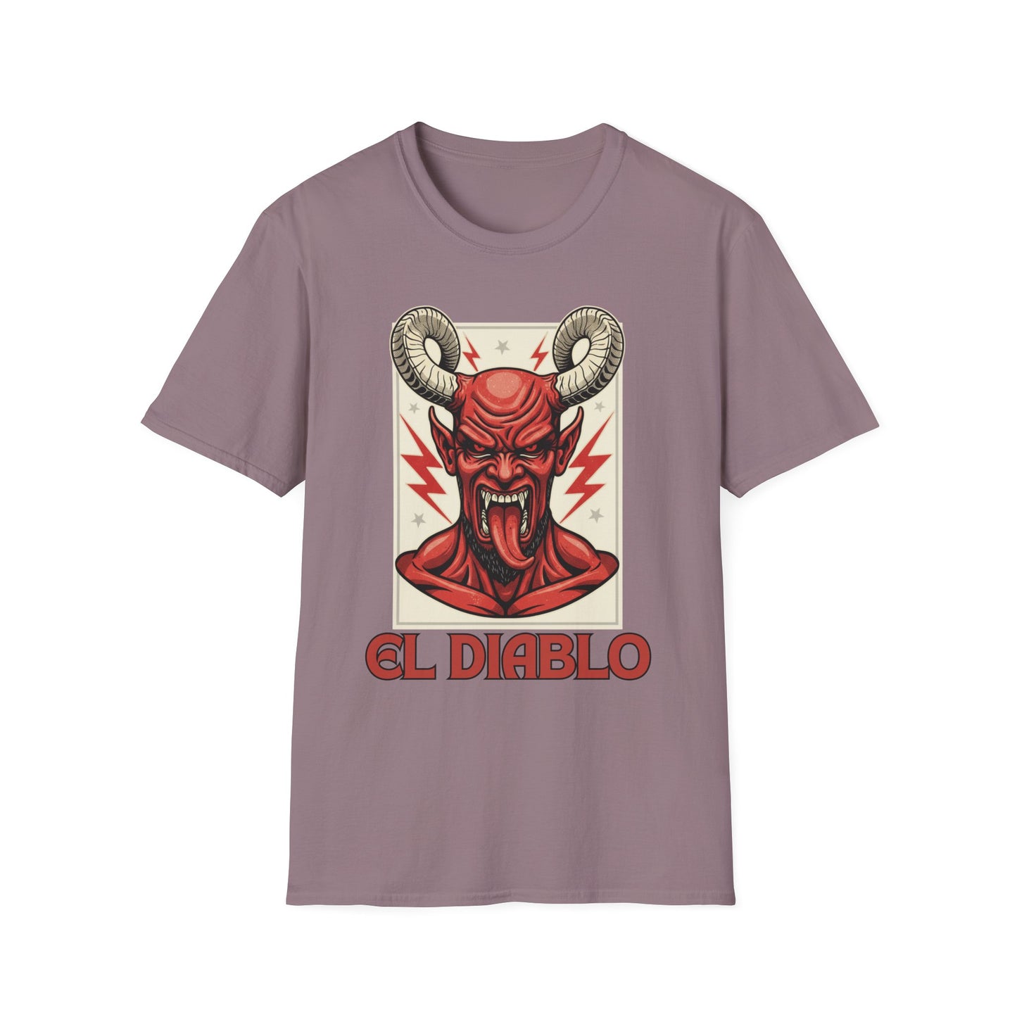 Diablo Graphic T-Shirt - Unisex Softstyle Tee for Music Lovers, Halloween Costume, Unique Gift, Vintage Style, Casual Wear