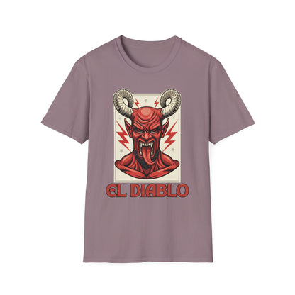 Diablo Graphic T-Shirt - Unisex Softstyle Tee for Music Lovers, Halloween Costume, Unique Gift, Vintage Style, Casual Wear