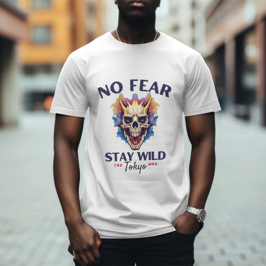 No Fear Dragon Skull tee