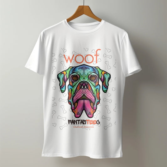 Colorful Dog Skull Tee